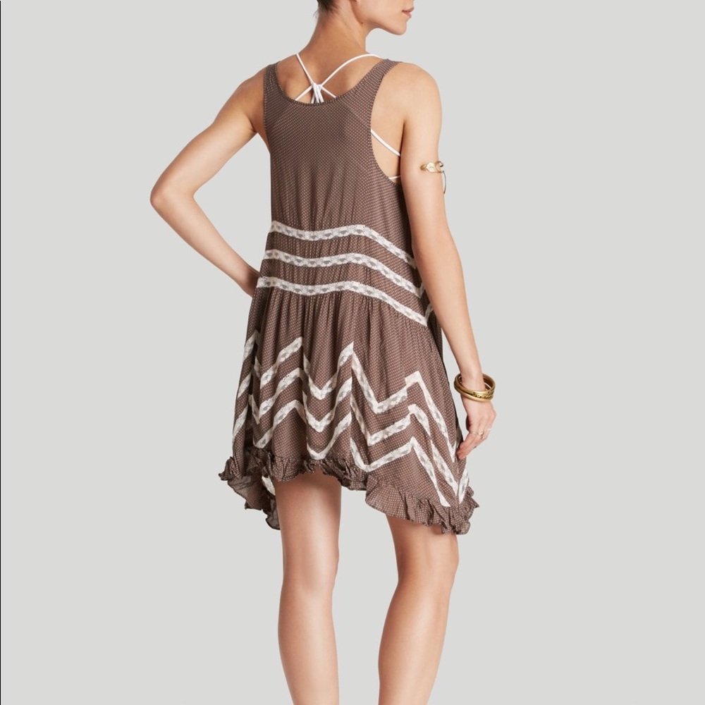 Free People Voile Lace Trapeze Tunic Slip Dress